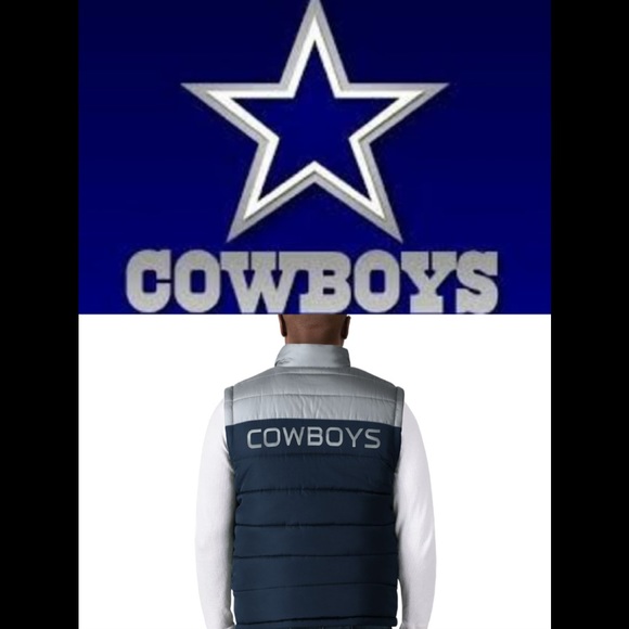 NWT FANATICS Dallas Cowboys Reversible Puffer Vest - size XXL - Picture 1 of 12